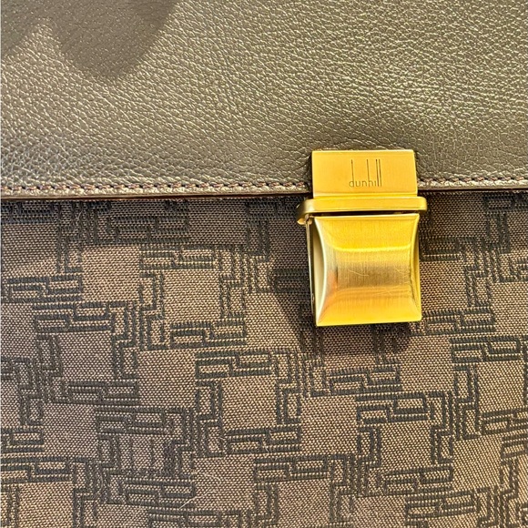 DUNHILL Unisex Pochette Clutch Brown Authentic!!!! - Picture 10 of 13